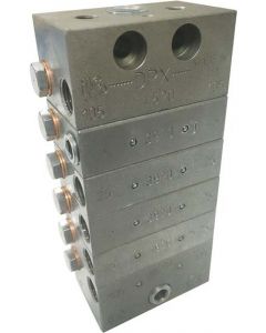 Alemlube Assembled Divider Valves 18 Outlets 9 Section