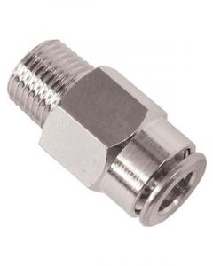 Alemlube High Pressure Push In Connector Fitting 6mm Tube X M6/1