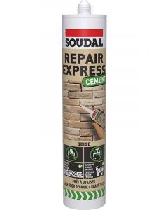 Soudal Repair Express Acrylic Polymer Based Cement Beige 290ml