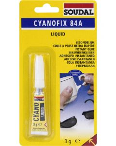 Soudal Cyanofix Liquid Blister Solvent Free Fast Cure Superglue 3g