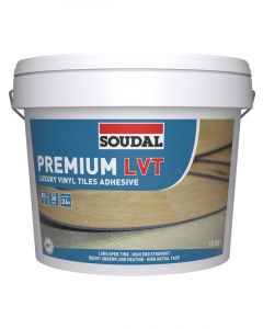 Soudal Luxury Vinyl Tiles (LVT) Premium Floor and Wall Adhesive Brown 13kg