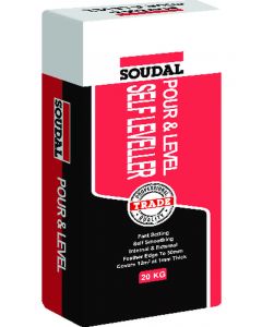 Soudal Pour and Level Self Levelling Compound Fast Setting Grey 20kg
