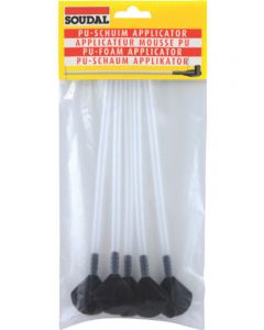 Soudal PU Foam Adaptor Nozzles Straw For Manually Applied Foams 5 Pack White