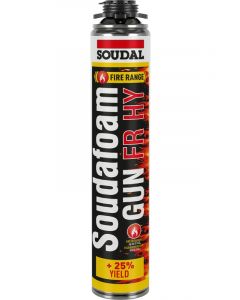 Soudal Soudafoam Fire Retardant PU Foam Hi Yield Gun Screw Top Pink 750ml