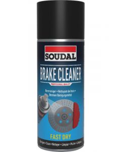 Soudal Fast Drying Brake Cleaner Easy to Apply Transparent 400ml