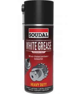 Soudal White Grease Lubricating Spray Transparent 400ml