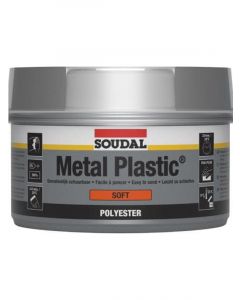 Soudal Metal Plastic Soft Polyester Putty White 1kg