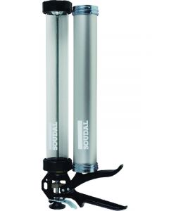 Soudal Heavy Duty Dripless Barrel Sausage Gun with Spare Clear Plastic Barrel
