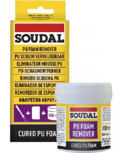 Soudal Polyurethane Expanding Cured PU Foam Remover Clear 100ml