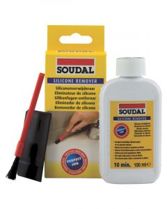 Soudal Silicone Sealant Remover and Brush For Cured Silicone Clear 100ml
