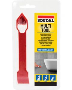 Soudal Silicone Multi-Tool Sealant Scraper Reusable Red