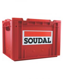 Soudal Heavy Duty Stackable Cases with Folding Lid Red