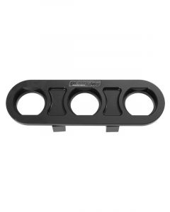 Aeroflow Universal Modular 3-Port Billet Bulkhead Plate Black Finish