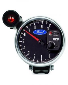 Auto Meter Ford Logo Series 5" 10,000RPM Tachometer with Shift-Lite Chrome Bezel