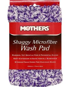 Mothers Shaggy Microfibre Wash Pad Strong Foam Core