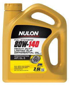 Nulon Full Synthetic 80W-140 Heavy Duty Differential Oil 2.5L