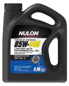 Nulon Premium Mineral 85W-140 Limited Slip Differential Oil 2.5L