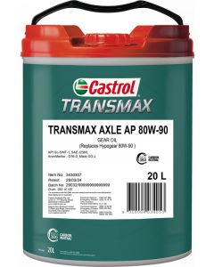 Castrol Transmax 80W-90 Axle Ap Differential Oil 20L