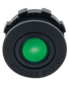 Hulk 4X4 Rocker Switch Green Led 12V For Flush & Surface Housing 16A