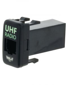 Hulk 4X4 Rj45 Uhf Socket Oe Rpl For Early Toyota Green Led - 40 x 22mm
