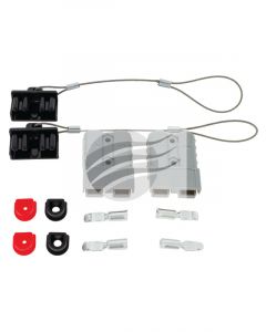 Hulk 4X4 50Amp Connector Kit Grey With Covers, Fixing Plugs Pack of 2