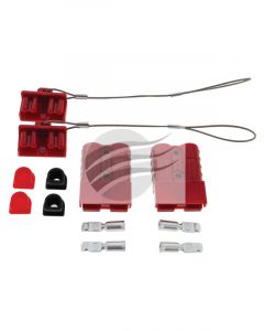 Hulk 4X4 50Amp Connector Kit Red With Covers, Fixing Plugs Pack of 2