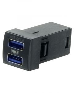 Hulk 4X4 Dual Usb Socket Qc3 Oe Rpl For New For Toyota Square Blue Led