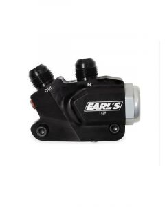Earls Oil Cooler Adapter Right Angle -10 AN Inlet -10 AN Outlet