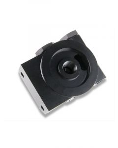 Earls Oil Filter Mount Remote Billet Aluminium Black Anodized