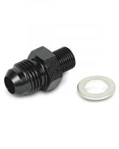 Earls Carburettor Inlet Fitting-6 AN End to 10mm x 1 Thread Black