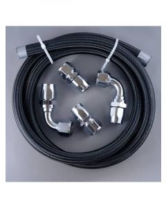 Fragola Vacuum Pump Plumbing Kit 72", 2 Straight/90 Degree Hose Ends
