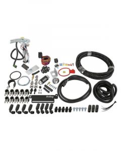 Holley G-Body Fuel System Kit EFI 350 lph Pump 40 ft Nylon Braided Hose