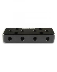 Holley EFI Vacuum Manifold Billet Aluminium Black
