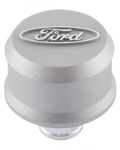 Ford Performance Valve Cover Breather Round For Ford Oval Logo Gray