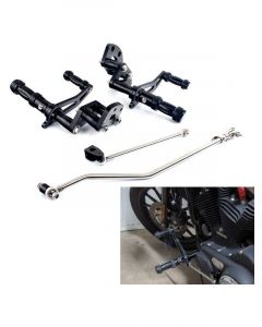 Attitude Forward Control Kit Black 12in Sportster XL883 2004-2013