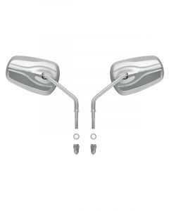 Attitude Universal Rear View Mirror 8mm Chrome For Harley Touring