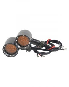 Attitude Retro Universal Turn Signal Indicator Lights LED Black