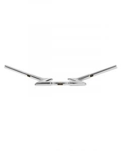 Attitude Zee Bar Handlebar 1-1/4" Chrome For Harley