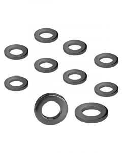 Street Pro Wheel Lug Nut Washers Black 1.055" OD Set of 10