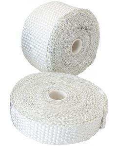 Aeroflow Exhaust Insulation Wrap 2 Inch Wide, 50ft Length White