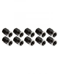Allstar Performance Quick Change Cover Nuts Short Black Pack of 10