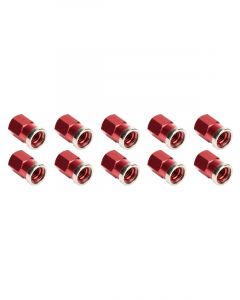 Allstar Performance Quick Change Cover Nuts Short Red Pack of 10
