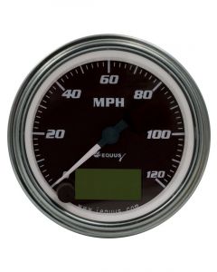 Equus 3-3/8 Diameter Electric Speedometer 0-120 MPH Chrome
