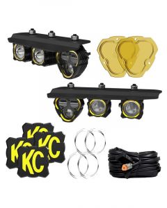 KC HiLiTES Three Light Fog Pocket Kit For 21 Ford Bronco