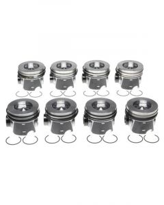 Mahle Piston Set with Rings For Ford 6.4L Diesel Pack of 8