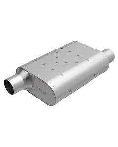 Magnaflow Rumble Stainless Steel Muffler 2.5in Offset/Offset
