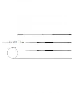 Right Stuff Brake Cable Set with Hardware For 68-72 Chevelle