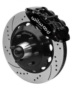 Wilwood Front Brake Kit For C10 6Lug FNSL6R 14in Drilled Black