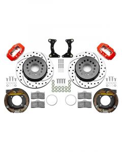 Wilwood Brake Kit Rear Red FDL Drilled 12in For GM G Body