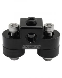 Aeroflow Pressure Sensor Block Black Finish 3 x 1/8" NPT Ports